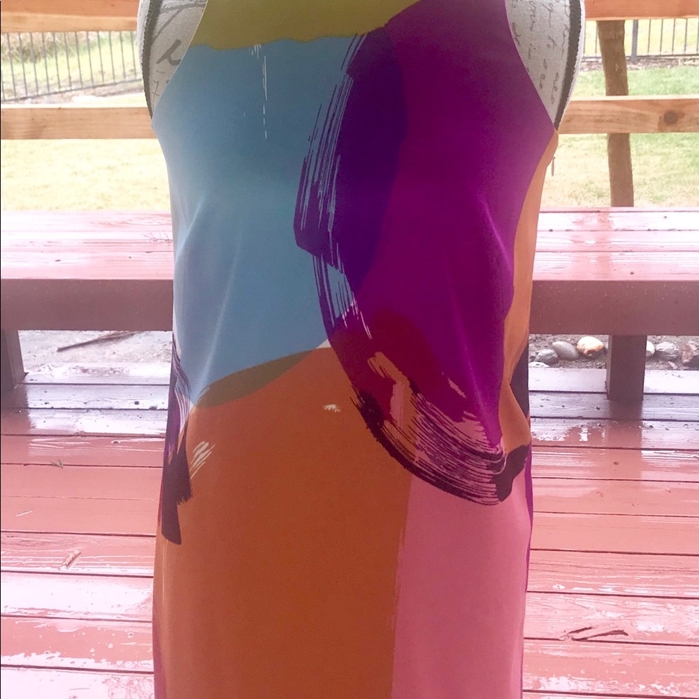 Ann Taylor Multi-Color Sheath Dress